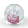 Murano Glass Pink Swirl Paperweight 20th