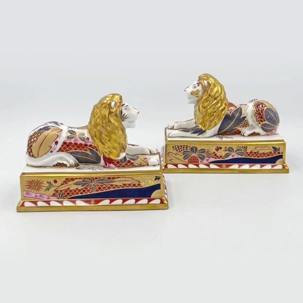 Royal Worcester Limited Edition Nelson Collection Pair Of Lions