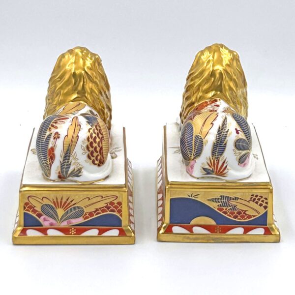 Royal Worcester Limited Edition Nelson Collection Pair Of Lions