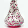 Art Nouveau Cranberry Glass Decanter With Silver Overlay