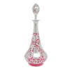Art Nouveau Cranberry Glass Silver Overlay Decanter C1910