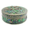 Chinese Enamel And Coral Studded Lidded Box C1900