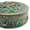 Chinese Enamel And Coral Studded Lidded Box C1900