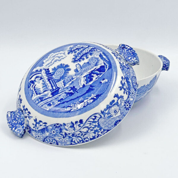 Copeland-Spode-Blue-Italian-Small-Lidded-Vegetable-Bowl-2 Copeland Spode Blue Italian Small Lidded Vegetable Bowl
