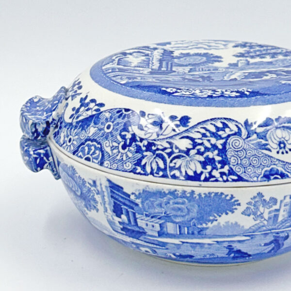 Copeland-Spode-Blue-Italian-Small-Lidded-Vegetable-Bowl-5 Copeland Spode Blue Italian Small Lidded Vegetable Bowl