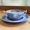 Copeland Spode Blue Italian Soup Coupe and Plate