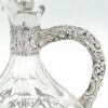 German Silver Mounted Etched Glass Claret Jug