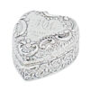 Hallmarked Silver Heart Shaped Pill Box Birmingham 1901