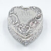 Hallmarked Silver Heart Shaped Pill Box Birmingham 1901