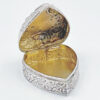 Hallmarked Silver Heart Shaped Pill Box Birmingham 1901