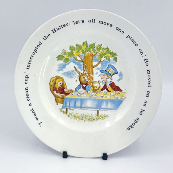 Johnson Brothers Alice In Wonderland Christening Plate
