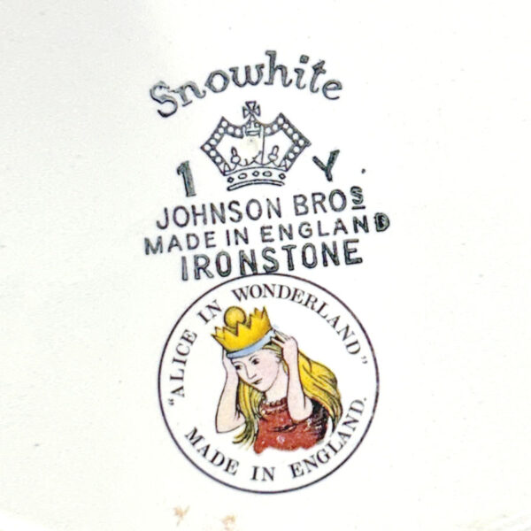 Johnson Brothers Alice In Wonderland Christening Plate