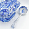 Rare Spode Copeland Blue Italian Soup Toureen and Ladle