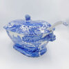 Rare Spode Copeland Blue Italian Soup Toureen and Ladle