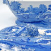 Rare Spode Copeland Blue Italian Soup Toureen and Ladle