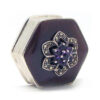 Sterling Silver Small Snuff Box with Semi Precious Stone