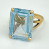 9Ct Gold Topaz Cocktail Ring C1940