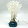 Art Deco Moulded Frosted Glass Lady With Fan Lamp C1930