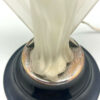 Art Deco Moulded Frosted Glass Lady With Fan Lamp C1930