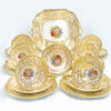 Aynsley Cabbage Rose 21 Piece Tea Set Signed Bailey