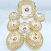 Aynsley Cabbage Rose 21 Piece Tea Set Signed Bailey