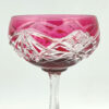 Bohemian-crystal-cranberry-coloured-wine-glass-4 Bohemian Crystal Cranberry Coloured Wine Glass