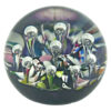 Caithness Scotland Harlequin Single Paul Ysart  Art Glass Paperweight