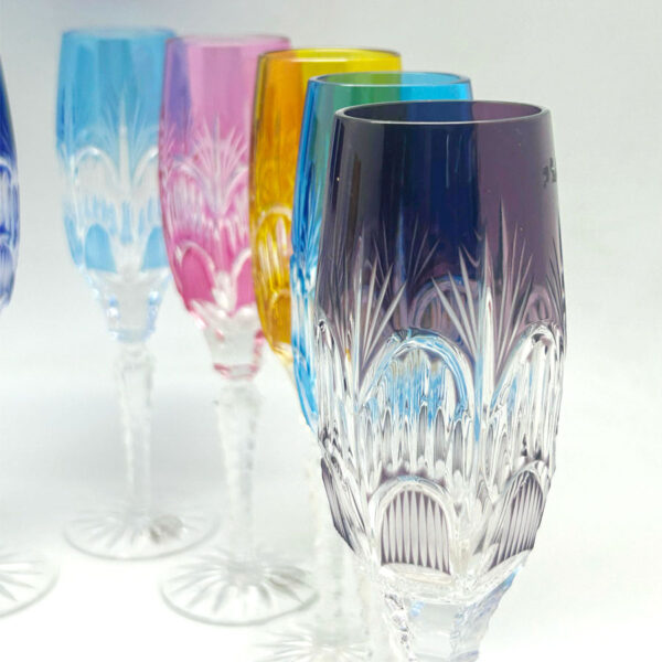 Crystal Longe Stem Champagne Flutes AJR Hungary