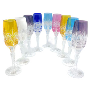 Crystal-Longe-Stem-Champagne-Flutes-AJR-Hungary Crystal Longe Stem Champagne Flutes AJR Hungary