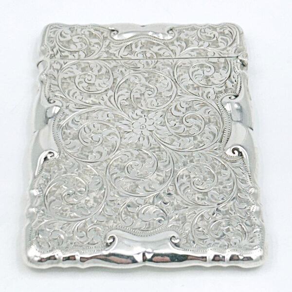 Hallmarked Silver Calling Card Case Birmingham 1903