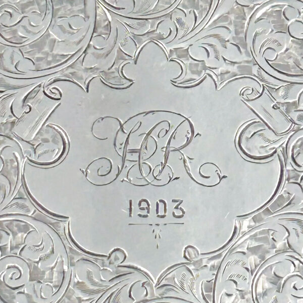 Hallmarked Silver Calling Card Case Birmingham 1903