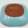 Kalahari Pottery Bowl With Blue Painted Crackle Glaze