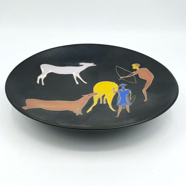 Kalahari Pottery Cave Painting Wall Plate