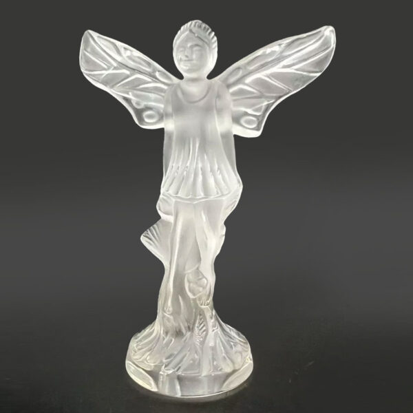 Lalique-frosted-and-clear-glass-fairy-clochette-fairy-seal-20th-1 Lalique Frosted And Clear Crystal Fairy Clochette Fairy Seal 20th