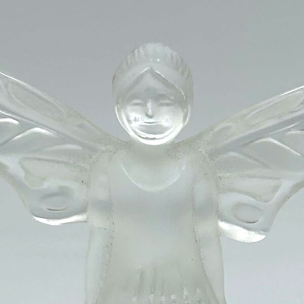 Lalique-frosted-and-clear-glass-fairy-clochette-fairy-seal-20th-5 Lalique Frosted And Clear Crystal Fairy Clochette Fairy Seal 20th