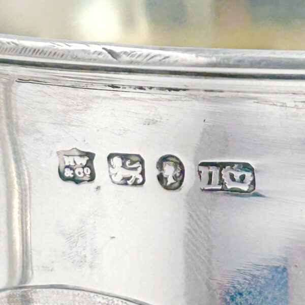 London 1840 Hallmarked Silver Christening Mug Henry Wilkinson
