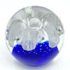 Murano Large White Flower Art Glass Paperweight  20th