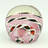 Murano Latticino  Art Glass Paperweight Toso 1960