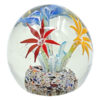 Murano Floral Art Glass Paperweight 20th