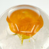 Murano Yellow Flower Art Glass Paperweight 20th
