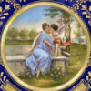 Royal Vienna Porcelain Cabinet Plate Signed Riemor Toh Liebe Dich 19th
