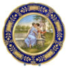 Royal Vienna Porcelain Cabinet Plate Signed Riemor Toh Liebe Dich 19th