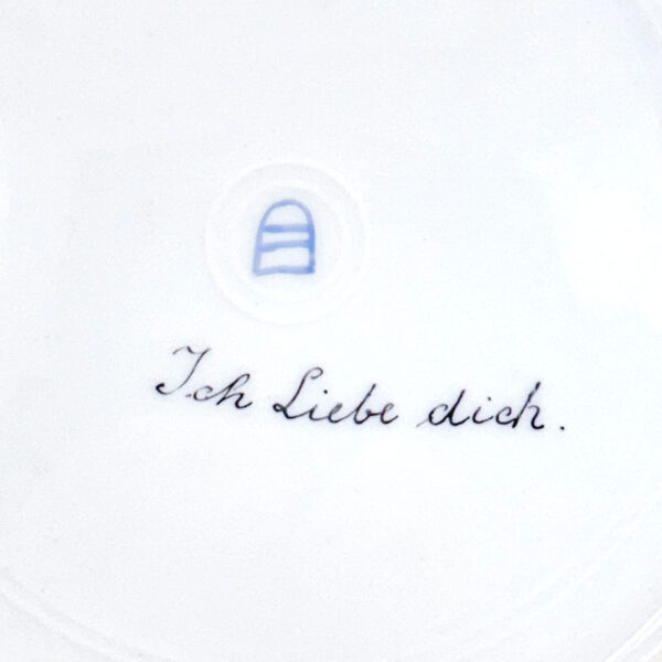 Royal Vienna Porcelain Cabinet Plate Signed Riemor Toh Liebe Dich 19th