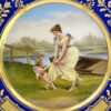 Royal Vienna Porcelain Cabinet Plate Signed Riemor Komm Mit 19th