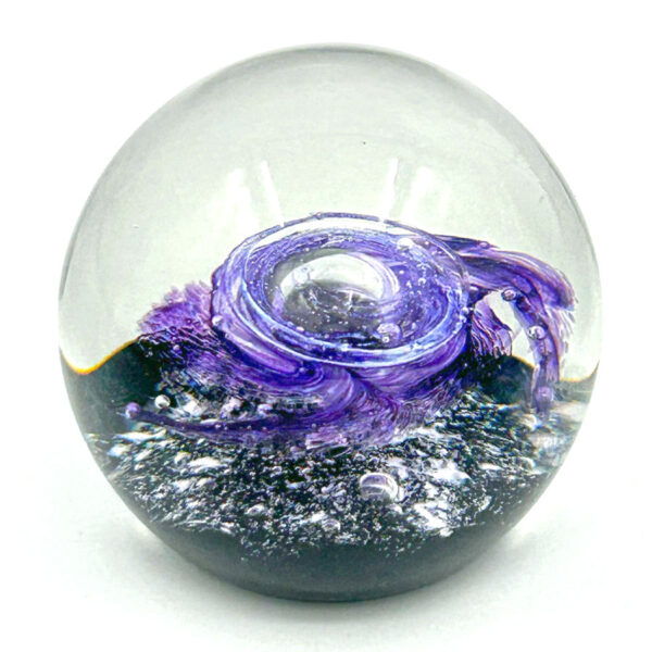 Selkirk Scotland Starburst Art Glass Paperweight 1984