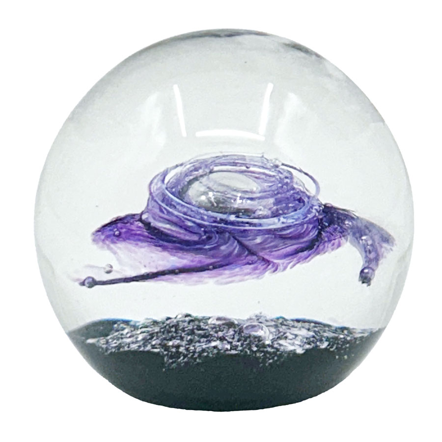 Selkirk Scotland Starburst Art Glass Paperweight 1984 - Clyde on