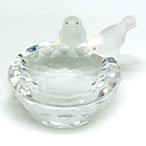 Swarovski Crystal Birds At Birdbath 010229