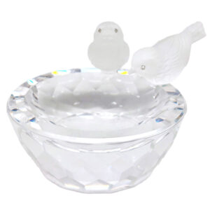 Swarovski Crystal Birds At Birdbath 010229