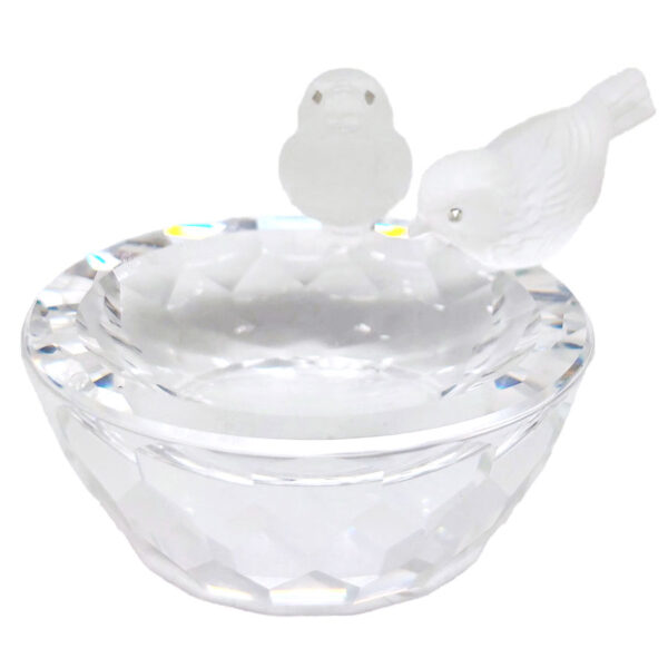 Swarovski Crystal Birds At Birdbath 010229