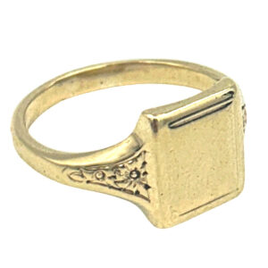 9 Carat Gold Mens Signet Ring Birmingham